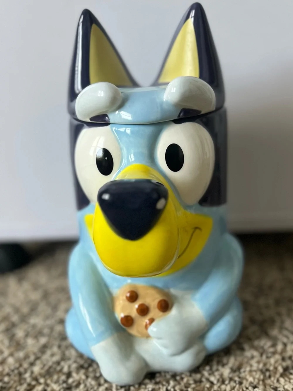 Bluey Cartoon Dog Ceramic Cookie Jar